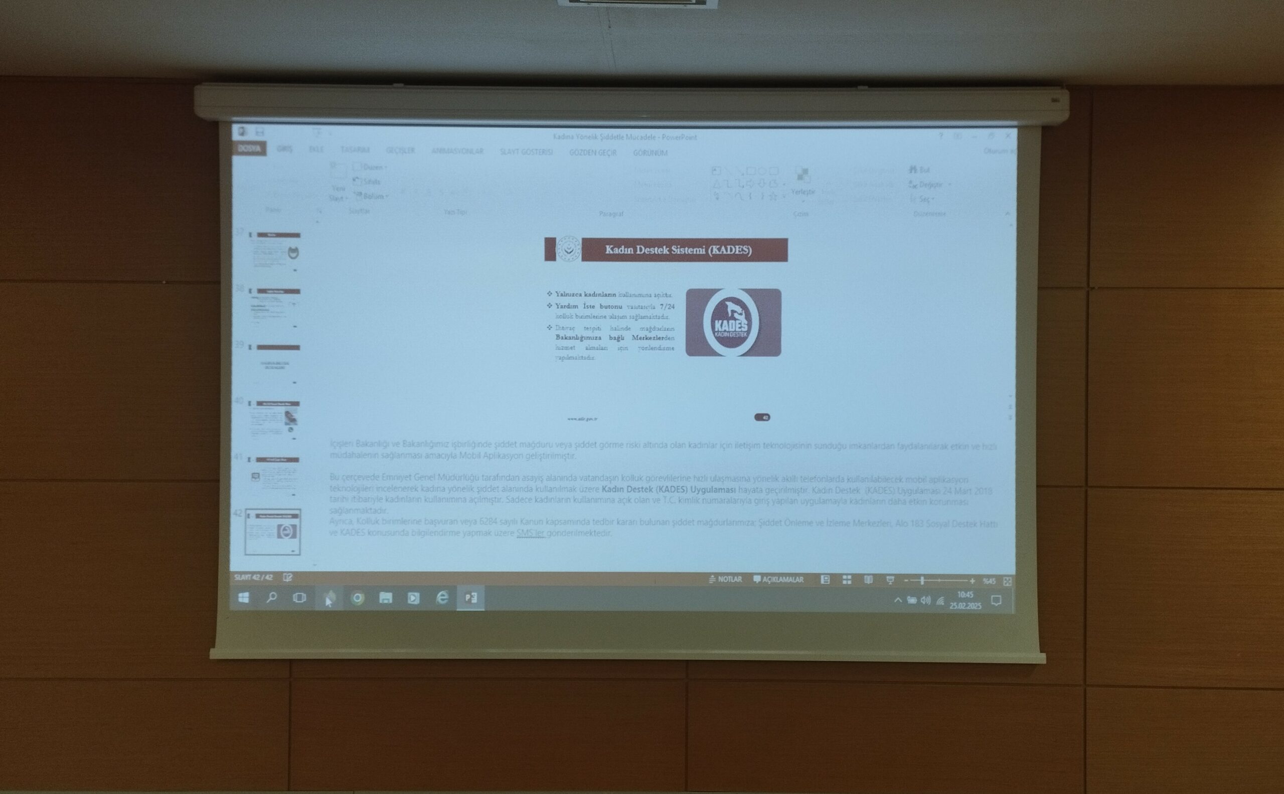 Kadına Yönelik Şiddetle Mücadele Eğitimi yapıldı